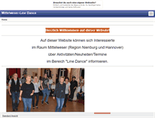 Tablet Screenshot of mittelweser-linedance.de